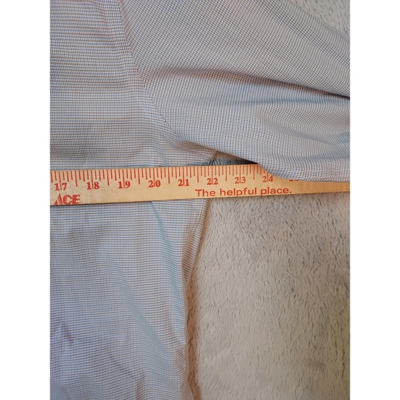 Twillory Shirt Mens 16 34 35 Flip Cuff Performance Stretch Blue Tailored SPOTS - Picture 9 of 10